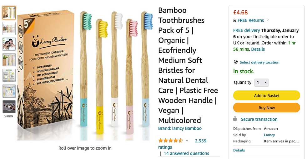 £1 for a brush
