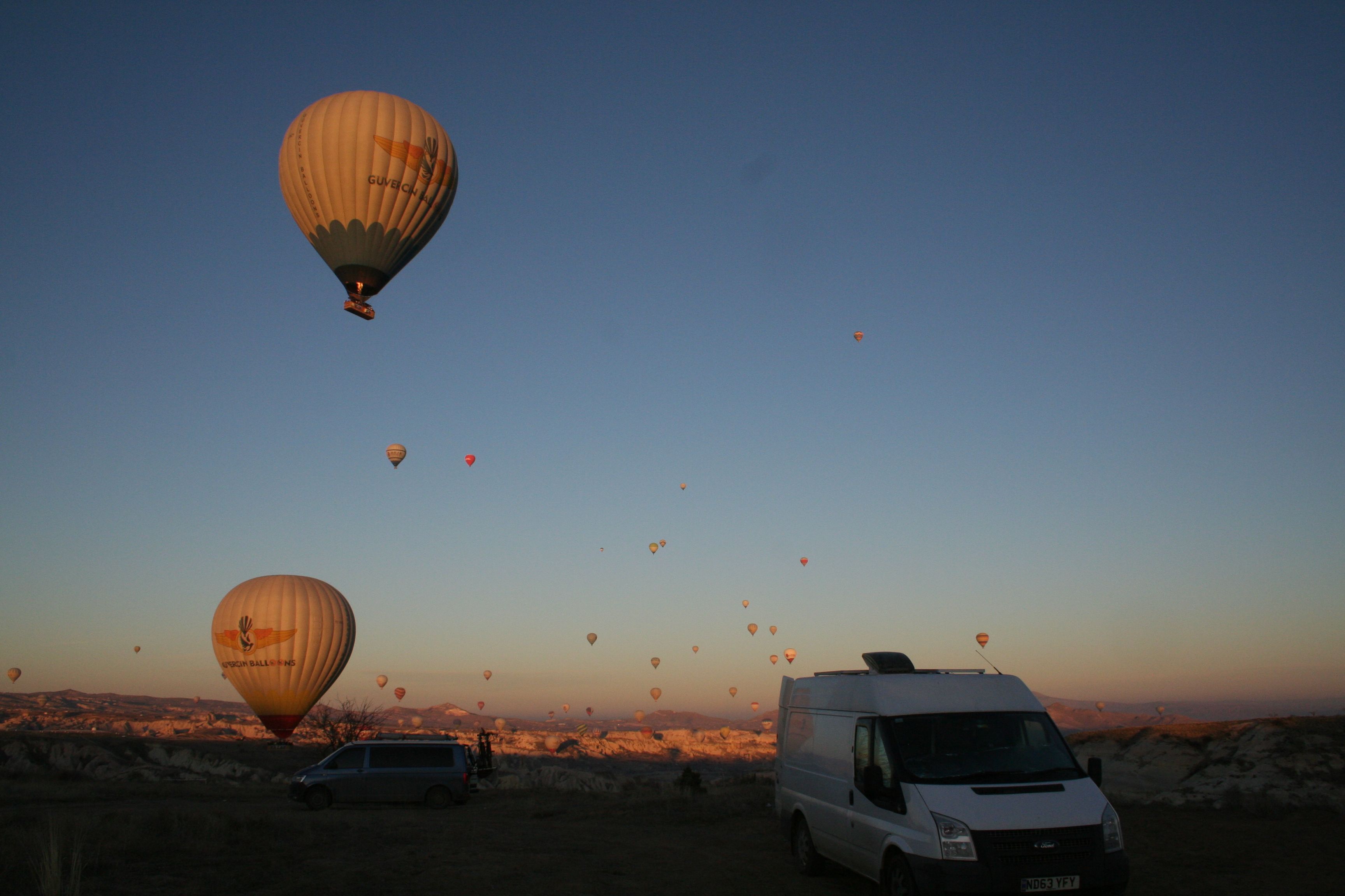 hot air ballons of cappoddocia, turkey